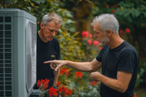 Engineers Discussing The Best Heat Pump Settings