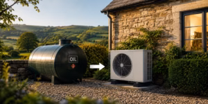 Alternatives to Oil Heating: Heat Pump Rural Home